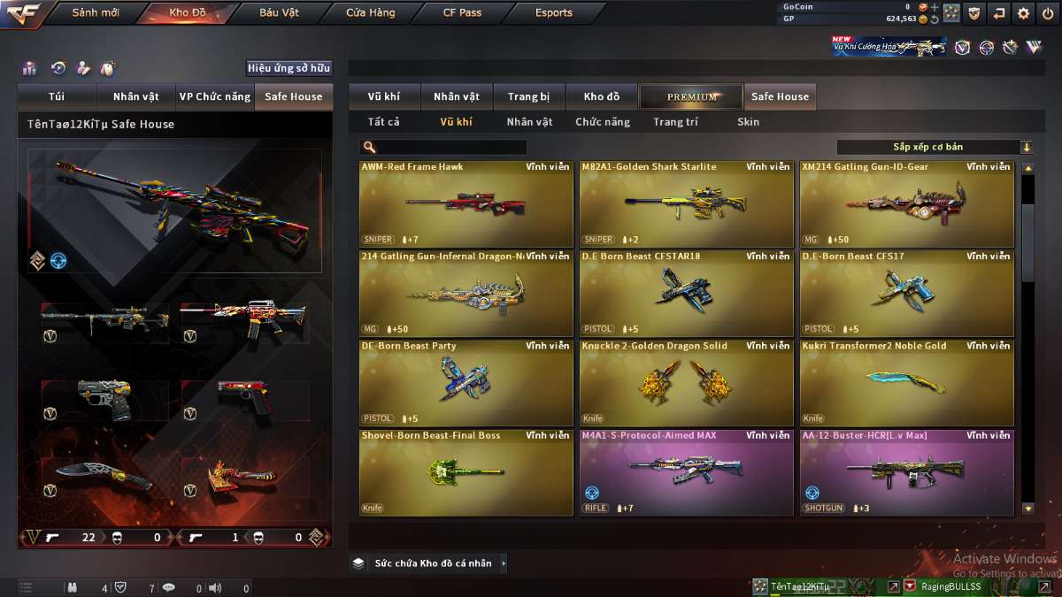 shop acc cf uy tin gia re